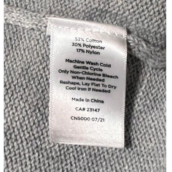 NWT Talbots Gray, Pink, Cream Color Cotton Mix XS Sweater‎ - Picture 4 of 4